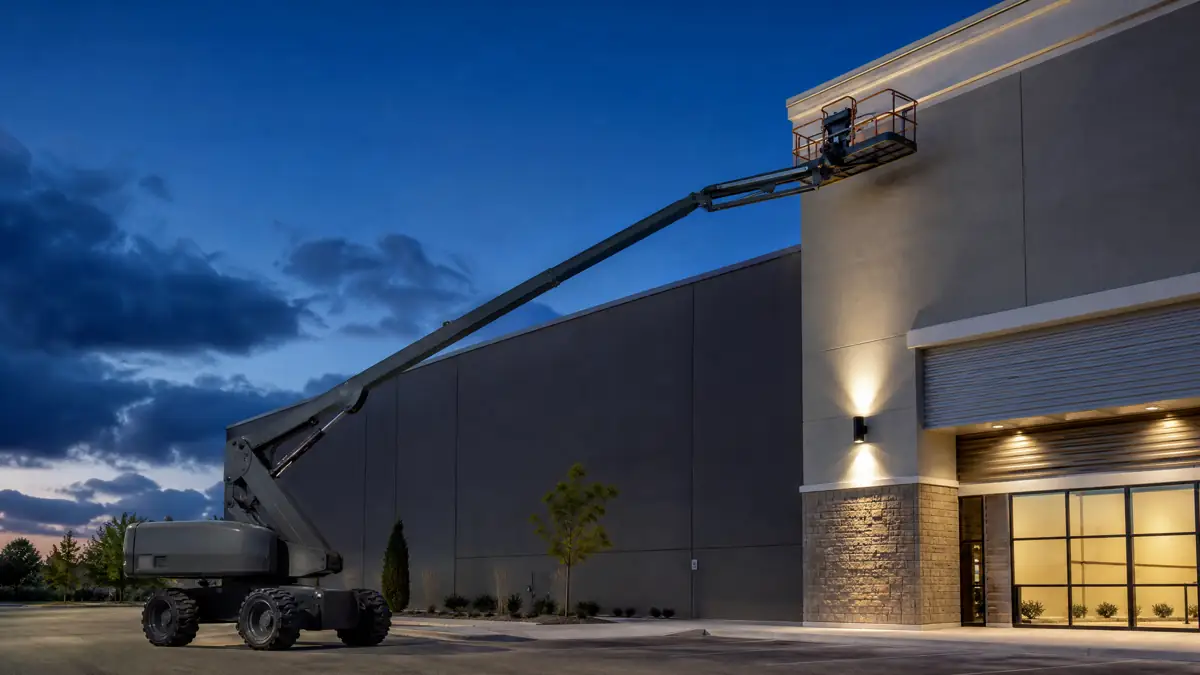Boom Lifts jobsite access in Milwaukee